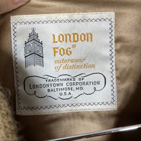 Vintage London Fog Bomber Jacket 70’s Suede Leather Beige Men’s Size 46 Reg - Picture 8 of 12